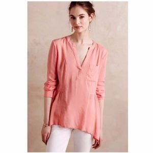 Maeve Coral Laiken Henley Blouse